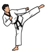 Clip Art of Taekwondo