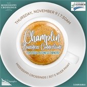 The next Champlin Business Connections event will be on November 9th.