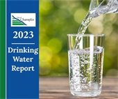 A view of the front cover of the 2024 report for 2023 water quality.