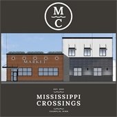 A view of market construction at Mississippi Crossings.