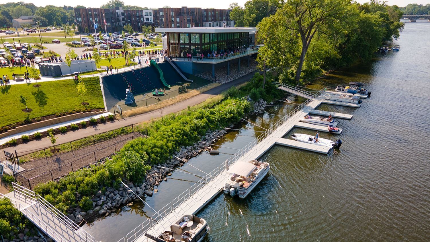 Summer Series Aerial Event Center View